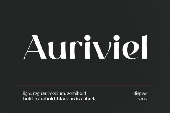 Auriviel Sans Serif Font By Plotomad