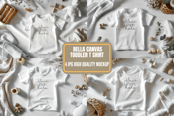 Bella Canvas Toddler T-shirt Mockup Graphic Product Mockups By CraftArt