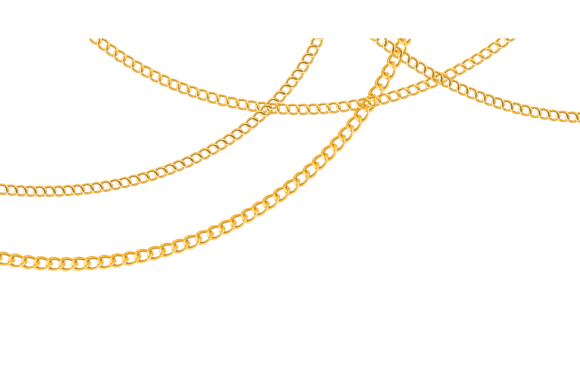 Chain Golden. Luxury Chains Different Sh Gráfico Ilustraciones Imprimibles Por yummybuum