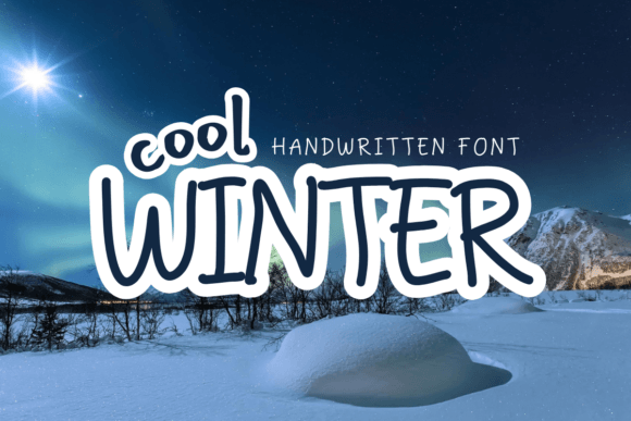 Cool Winter Skript-Schriftarten Schriftart Von Sirinart