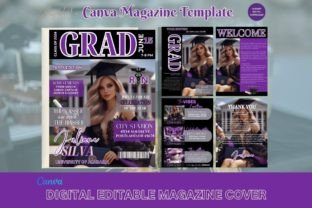Graduation Magazine Cover Canva Template Graphic Print Templates By Slayful Co. 1