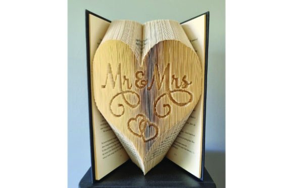 Mr & Mrs in a Heart Combi Afbeelding Crafts Door zoesnovelcreations