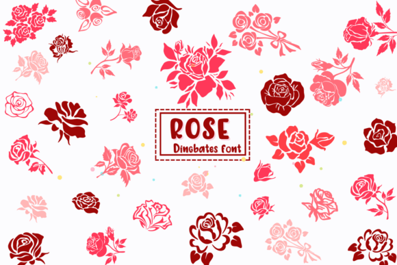 Rose Dingbats Font By PraewDesigns