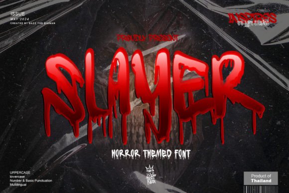 Slayer Decorative Font By BB Type Studios