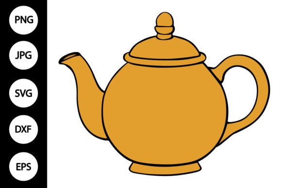 Teapot Clipart, Teapot SVG Gráfico Ilustrações para Impressão Por MYDIGITALART13