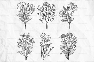 Wildflower Svg, Flower Svg, Floral Svg Graphic Print Templates By AWRSMdesign 2