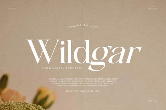 Wildgar Serif Font By Graphicxell