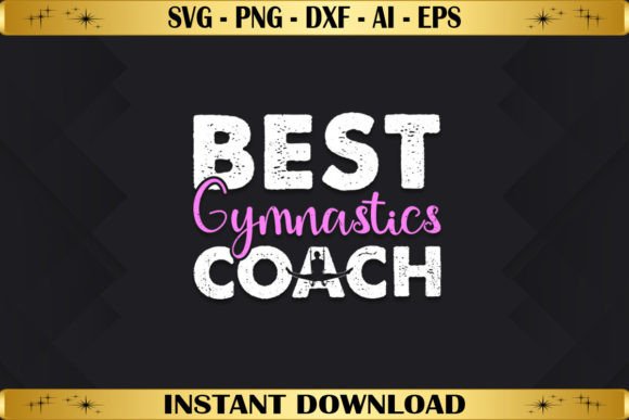Best Gymnastics Coach Gráfico Designs de Camisetas Por abhamidakon