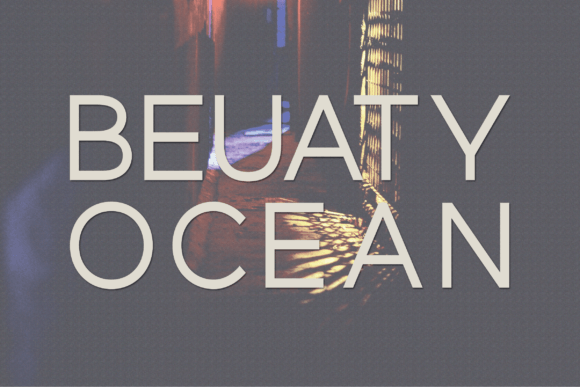 Beuaty Ocean Sans Serif Font By A Christie