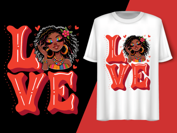Black African American Costume Vector. Grafica Design di T-shirt Di Trendy Creative