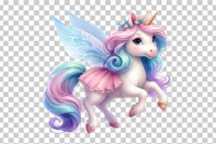 Cute Fairy Unicorn Sublimation Clipart Graphic Illustrations By CitraGraphics 6
