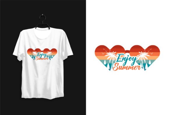 Enjoy Summer Beach Vibes T Shirt Design Graphic T-shirt Designs By designerfarzz97
