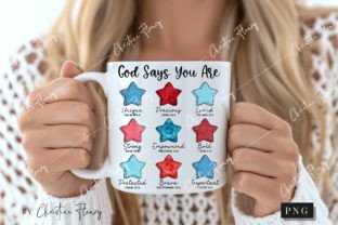 Glitter God Says You Are 4th of July PNG Graphic T-shirt Designs By Christine Fleury 2