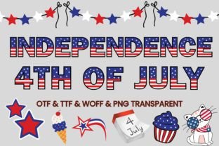 Independence 4th of July Color Fonts Font By Adalin Digital 1