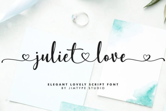 Juliet Love Script & Handwritten Font By jimtypestudio
