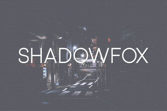 Shadowfox Sans Serif Font By A Christie