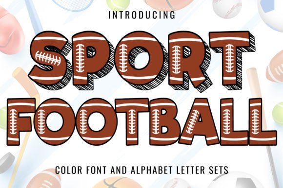 Sport Football Color Fonts Font By Font Craft Studio