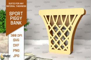 Sport Piggy Bank Laser. Money Bank SVG Grafik 3D SVG Von Digital Idea