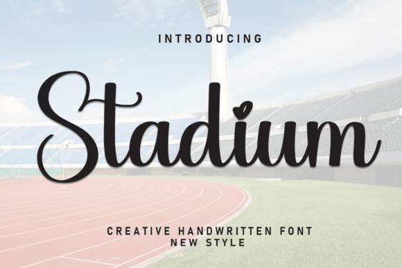 Stadium Script & Handwritten Font By william jhordy