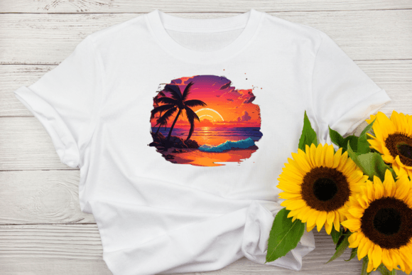 Summer Retro Clipart Png Graphic T-shirt Designs By Design Nait