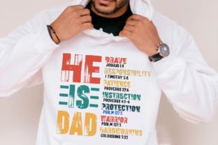 He is DAD, Word Art PNG Father's Day SVG Graphic T-shirt Designs By Designstore 1