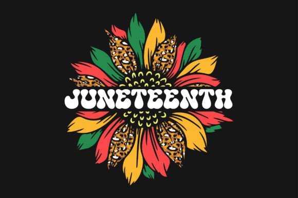 Juneteenth Sunflower SVG Sublimation Graphic T-shirt Designs By tentshirtstore