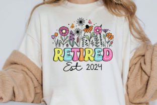 Retired 2024 PNG, Retirement Dalmatian Grafik T-shirt Designs Von TBA Digital Files 2