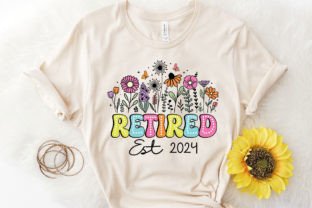 Retired 2024 PNG, Retirement Dalmatian Grafik T-shirt Designs Von TBA Digital Files 3