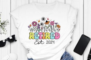Retired 2024 PNG, Retirement Dalmatian Grafik T-shirt Designs Von TBA Digital Files 4