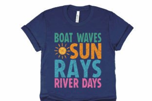 River PNG Boat Waves Sun Rays River Days Graphic T-shirt Designs By Premium Digital Files 4
