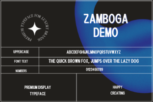 Zamboga Display Fonts Font Door Creative Tacos 3