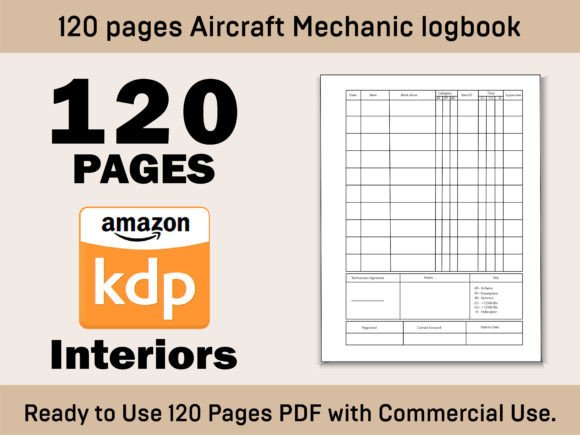 Aircraft Mechanic Logbook Kdp Int V-01 Graphic KDP Keywords By DesignConcept