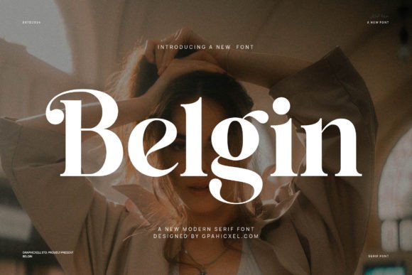 Belgin Serif Font By Graphicxell