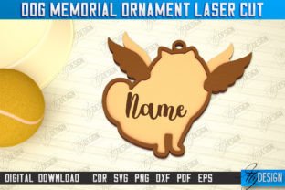 Dog Memorial Ornament Laser Cut Bundle Grafik 3D SVG Von flydesignsvg 11