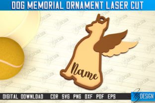 Dog Memorial Ornament Laser Cut Bundle Grafik 3D SVG Von flydesignsvg 2