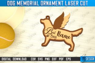 Dog Memorial Ornament Laser Cut Bundle Grafik 3D SVG Von flydesignsvg 5