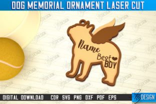 Dog Memorial Ornament Laser Cut Bundle Grafik 3D SVG Von flydesignsvg 6
