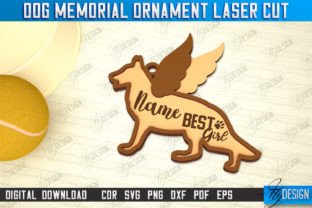 Dog Memorial Ornament Laser Cut Bundle Grafik 3D SVG Von flydesignsvg 7