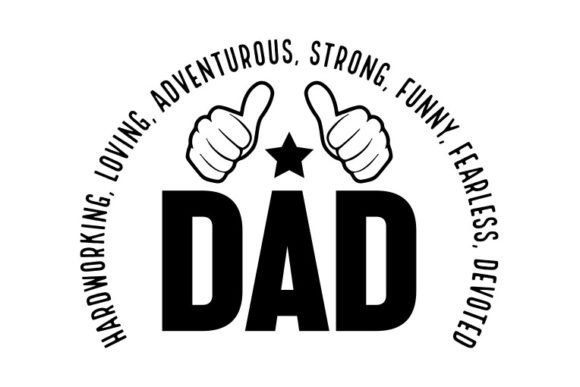 Father's Day SVG Design,Dad Hardworking Graphic Crafts By Merchsale