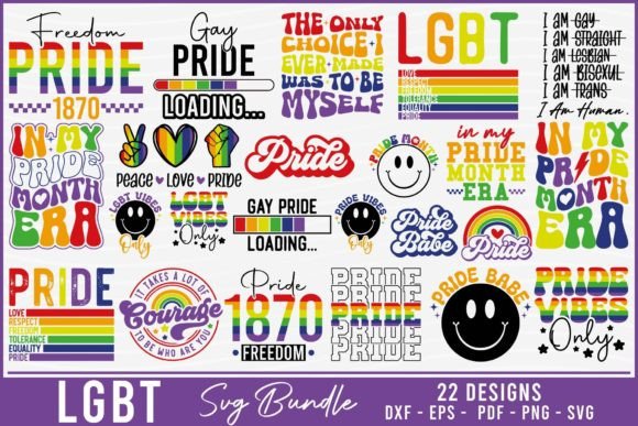 LGBT Pride SVG Bundle Graphic Crafts By BeeCraftR