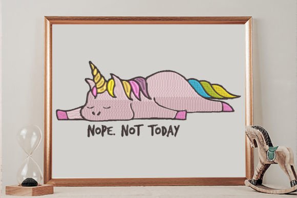 Nope Not Today Friends Quotes Embroidery Design By wick john