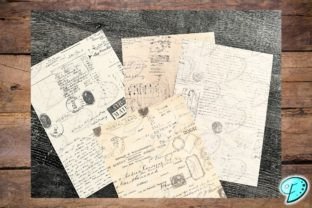 Old Ephemera Vol. 1 Magic Overlays Graphic Objects By Emily Designs 8