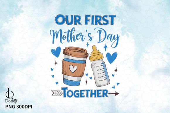 Our First Mother's Day Together Clipart Illustration Artisanat Par LQ Design