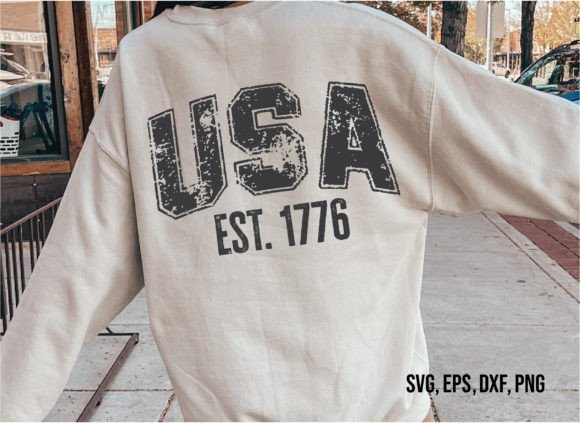 USA Est 1776 Svg,4th of July,Independenc Gráfico Diseños de Camisetas Por Nigel Store