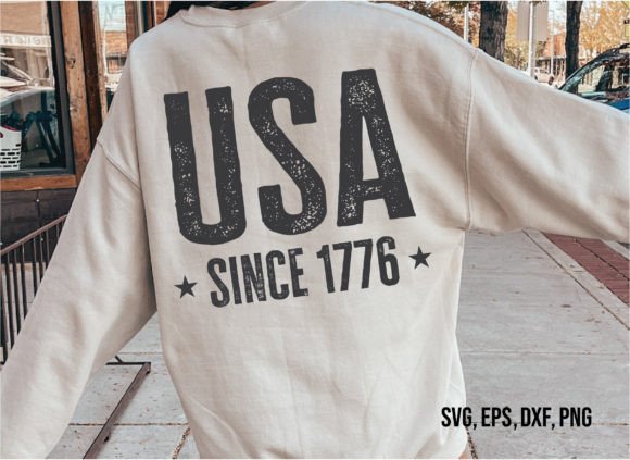 USA Since 1776 Svg,4th of July Svg Shirt Graphic T-shirt Designs By Nigel Store