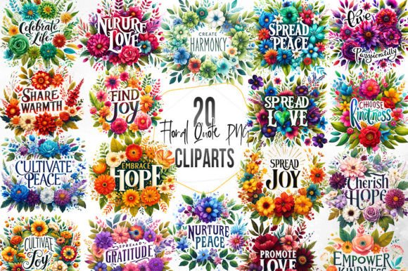 Watercolor Floral Quote Sublimation Graphic Illustrations By Aspect_Studio