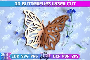 3D Dragonflies | 3D Butterflies Bundle Graphic 3D SVG By The T Store Design 8