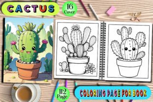 Cactus Coloring Book Graphic Coloring Pages & Books By Vintage 1