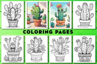 Cactus Coloring Book Graphic Coloring Pages & Books By Vintage 2