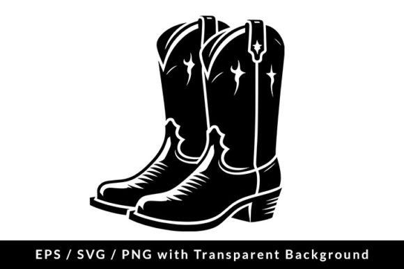 Cowboy Boots Clip Art SVG EPS PNG Graphic Illustrations By Formatoriginal